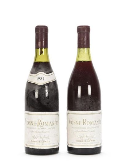2 bouteilles VOSNE-ROMANÉE AU DESSUS DES...