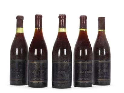 5 bouteilles CHAMBERTIN CLOS DE BÈZE (Grand...