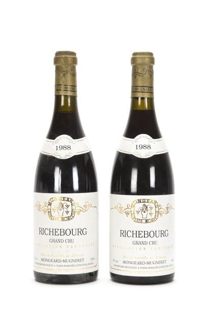 null 2 bouteilles RICHEBOURG (Grand Cru) e.l.s; c.c. légères

Mongeard-Mugneret,...