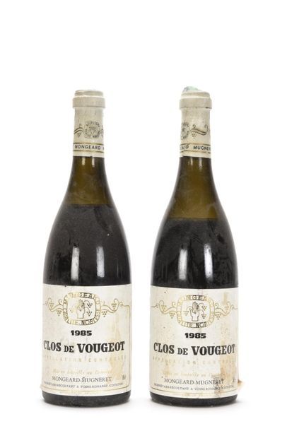 2 bouteilles CLOS DE VOUGEOT (Grand Cru)...
