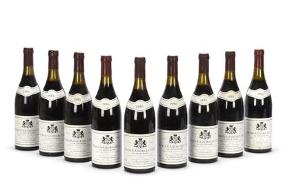 null 9 bouteilles NUITS-ST-GEORGES LA RICHEMONE (1er Cru) 4 à 2,5; 1 à 2,8; 3 à 3...