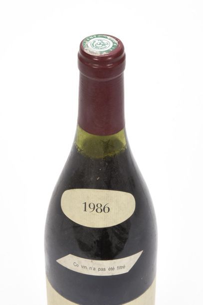 null 1 bouteille VOSNE-ROMANÉE CROS-PARANTOUX (1er Cru) 1,8 cm; étiquette légèrement...
