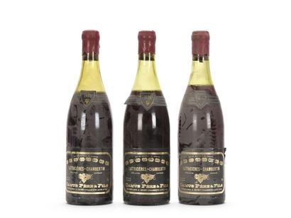 3 bouteilles LATRICIÈRES-CHAMBERTIN (Grand...