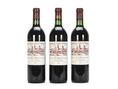 3 bouteilles CHATEAU COS D'ESTOURNEL (1 B.G.+;...
