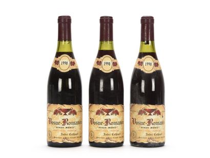 3 bouteilles VOSNE-ROMANÉE BEAUX MONTS (1er...