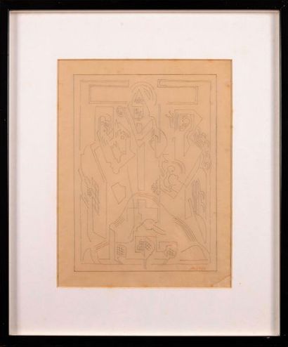 null Albert GLEIZES (1881-1953)

Composition cubiste.

Crayon.

Signé en bas à droite.

31...