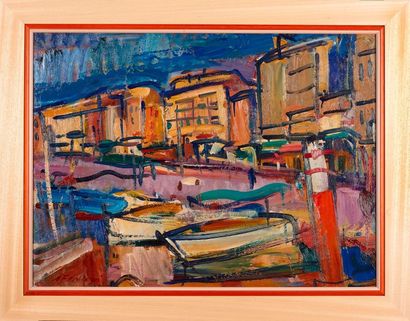 null Antoine FERRARI (1910-1995)

Le quai du port à Marseille. 1957.

Huile sur toile.

Signée...