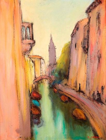 null Antoine SERRA (1908-1995)

Canal à Venise.

Huile sur toile.

Signée en bas...