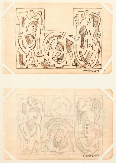 null Albert COSTE (1896-1985)

Composition.

Mine de plomb et stylo.

Signée en bas...