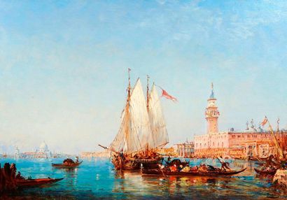 null Félix ZIEM (1821-1911)

Le Palais des Doges, vu du Bassin San Marco.

Huile...