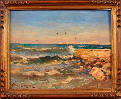 null Etienne MARTIN (1856-1945)

Bord de côte.

Huile sur panneau.

Signée en bas...