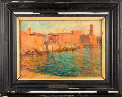 null Georges POMERAT (XIX-XX)

Le port de Marseille.

Huile sur toile.

Signée en...
