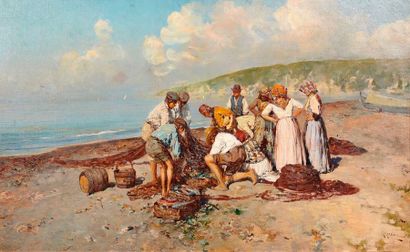 null Giuseppe GIARDIELLO (1887-1920)

Les pêcheurs.

Huile sur toile.

Signée en...