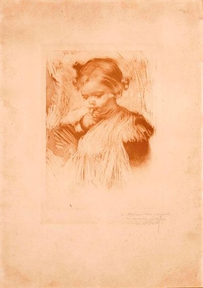  Auguste Théodore DESCH (1877-1924)
Jacques Majorelle, petit enfant. Circa 1888.
Estampe... Gazette Drouot
