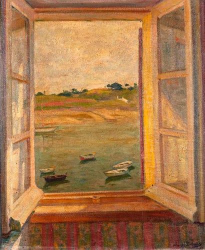 null Arnold Borisovich LAKHOVSKY (1880-1937)

Fenêtre ouverte.

Huile sur toile.

Signée...