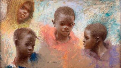 null Lucien LÉVY-DHURMER (1865-1953)

Portraits de jeunes Gnaoua.

Pastel.

Signé...