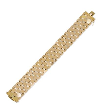 Bracelet ruban en or jaune 18k (750/1000)...