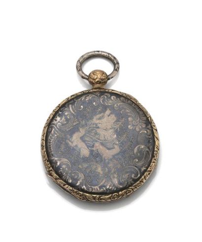 null Charles Oudin et Fils
Palais Royal N°52
Montre de poche en métal et or jaune...