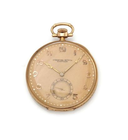 IWC Pocket watch in 14K 585 yellow gold with...
