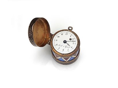  Mouvement d’une montre à verge signée ‘Autran à Paris’ (fin XVIIIe siècle) munie...