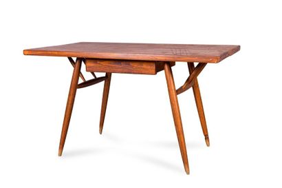null Ilmari TAPIOVAARA (1914-1999) 

Table Sapin, bois 70 x 182 x 80 cm. LaukaanPuu,...