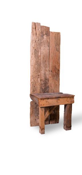 null TRAVAIL FRANÇAIS 

Chaise?Bois?161 x 51 x 57 cm. Circa 1955 

