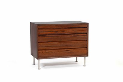 null Poul CADOVIUS (1911-2011) 

Chest of drawers Steel, wood 67 x 80 x 46 cm. Cado,...