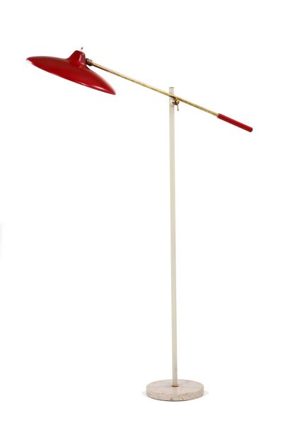 null STILNOVO (XX) 

Floor lamp Brass, metal, marble H. : 160 cm.Stilnovo, circa...