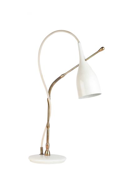 null Angelo LELII (1915-1987) 

Lamp 12353 called Lucinella Marble, brass, aluminium...