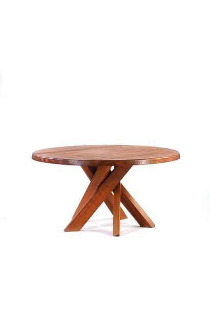 null Pierre CHAPO (1927-1986) 

Table T21 dite Sfax Orme 72 x 140 cm. 1973 

Dining...