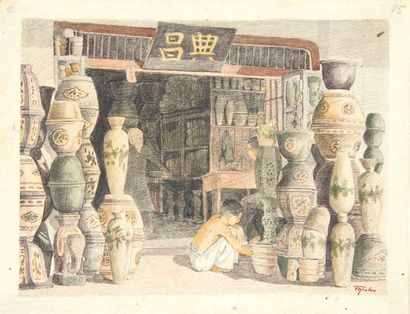 null VIETNAM, Ecole de Gia Dinh, de 1926 à 1940


Métiers. Boutique de poteries et...