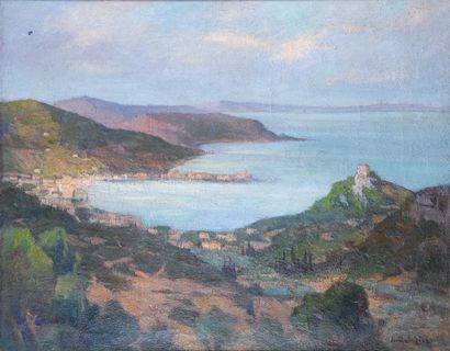 null Paul Justin Marcel BALMIGERE (1882-1953)

Vue du littoral Corse et la tour Genoise

Huile...