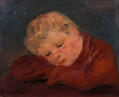 null Luigi CORBELLINI (1901-1968)

Jeune enfant assoupi

Huile sur toile

Signée...