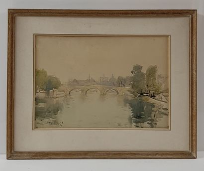 null Mykola Vasyl KRYCHEVSKY (1898-1961)

Les bords de seine

Aquurelle

Signée en...