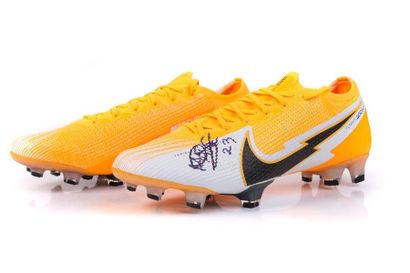 null Marley Aké 23
Nike mercurial orange football shoes offered and autographed on...