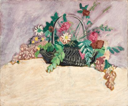 null Alfred LOMBARD (1884-1973)

Le panier de fleurs, circa 1912

Huile sur toile

Cachet...