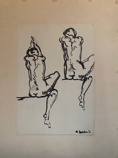 null Alfred LOMBARD (1884-1973)

Femmes nues assies de dos, circa 1926

Encre sur...
