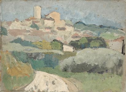 null Alfred LOMBARD (1884-1973)

Vers le village, circa 1941

Huile sur carton

Cachet...