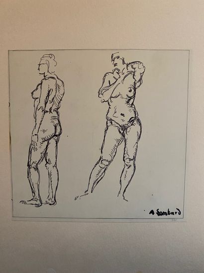 null Alfred LOMBARD (1884-1973)

Deux nus debout

Encre sur papier

Cachet de la...