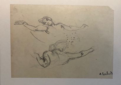 null Alfred LOMBARD (1884-1973)

Etude de femme aux bras tendus

Crayon sur papier

Cachet...