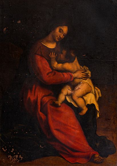 null 
Entourage d’Antiveduto Grammatica, Ecole Italienne vers 1650

Vierge à l'enfant

Huile...