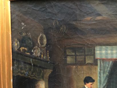null 
A. BARBIER (XIXème siècle)

La laboureur et ses enfants

Huile sur toile

Signée...