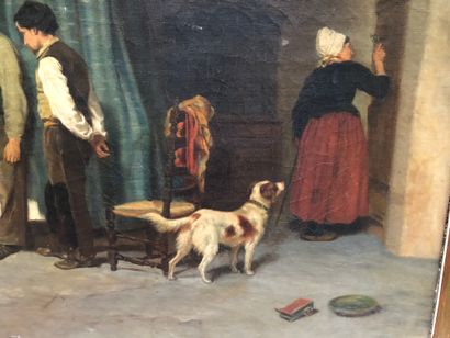 null 
A. BARBIER (XIXème siècle)

La laboureur et ses enfants

Huile sur toile

Signée...