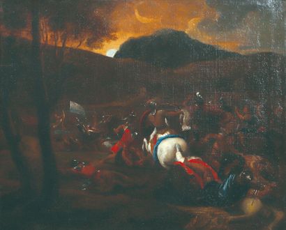 null 
Ecole ITALIENNE de XVIIème siècle

Bataille dans un paysage

Sur sa toile d’origine

51...