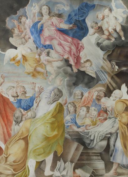 null Ecole FLAMANDE du XVIIIème siècle, d’après Pierre Paul RUBENS

L’Assomption...