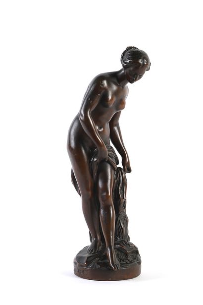 null Falconet,

La Baigneuse,

Bronze,

42 x 12,5 cm