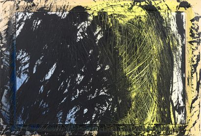 null Hans HARTUNG (1904-1989) 

P 40 1985 H1 

Acrylic on cardboard mounted on board,...