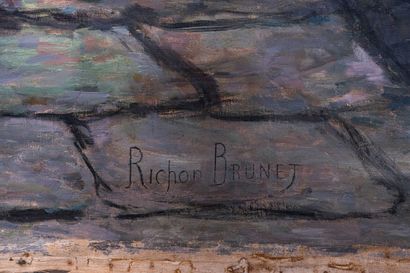 null Richard Louis Georges RICHON BRUNET (1866/68-1946) 

Sevillanes crossing the...