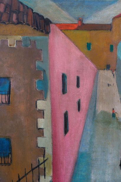 null Seif WANLY (1906-1979) 

Florence. 1952. 

Oil on isorel.Signed and dated lower...
