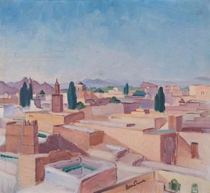 null Franck SLOAN (1900-1984) 

Marrakech 

Oil on canvas Signed lower right 46,5...